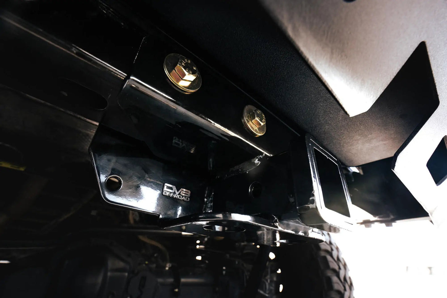 DV8 Offroad AHJP-02 is a bolt on hitch for the 07-22 Jeep Wrangler JK & JL. Constructed from steel & protected with a gloss black powder coat, the hitch offers a 2in. receiver mount & installs in the factory location with supplied hardware by DV8 Offroad