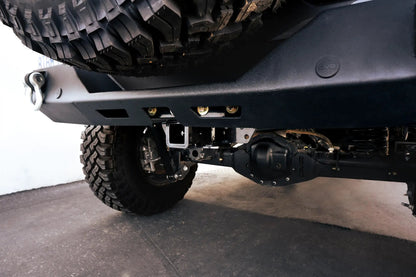 DV8 Offroad AHJP-02 is a bolt on hitch for the 07-22 Jeep Wrangler JK & JL. Constructed from steel & protected with a gloss black powder coat, the hitch offers a 2in. receiver mount & installs in the factory location with supplied hardware by DV8 Offroad