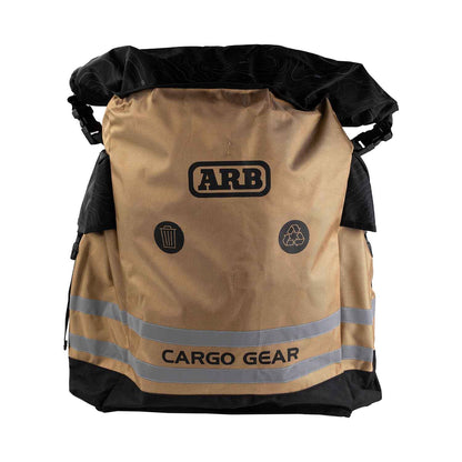 ARB 4x4 Track Pack Bag mounts to the spare tire carrier and provides storage for wet and dirty items or recycleables and trash.