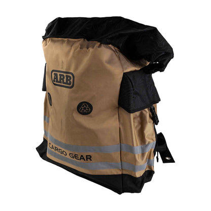ARB 4x4 Track Pack Bag mounts to the spare tire carrier and provides storage for wet and dirty items or recycleables and trash.