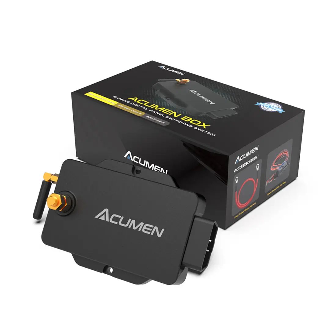 Acumen Box with 8-Gang in-Car Power Solid-State Switch Control by Acumen Camera