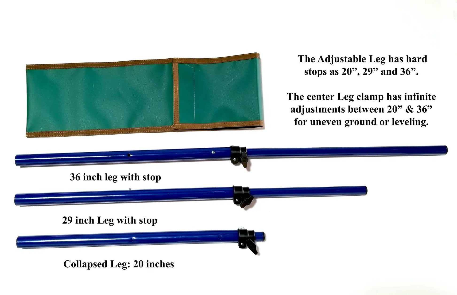 Tembo Tusk Adjustable Legs & Carry Bag (aftermarket, Fits Regular 18" Skottle Grill) by Tembo Wholesale