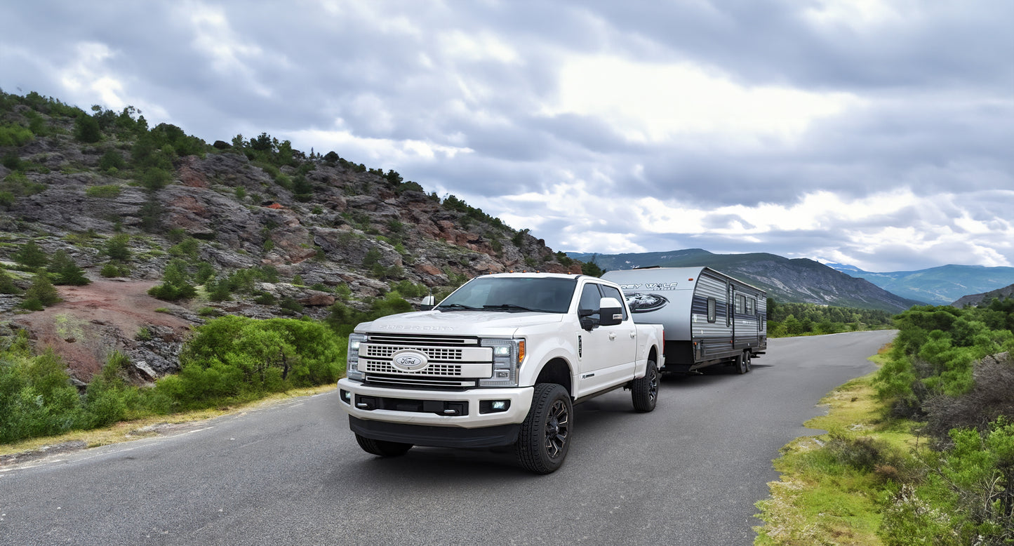 Air Lift The LoadLifter 5000 load support kit for lifted 2017-2022 Ford F-250/F-350 SRW 4WD offers up to 5,000 lbs. of load-leveling capacity while helping to eliminate squat, trailer sway, and body roll and backed by our limited lifetime warranty.