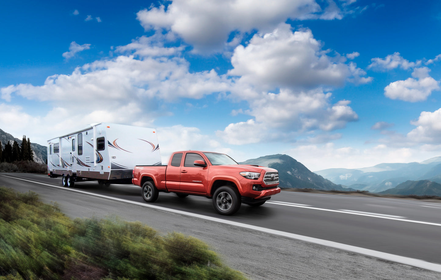 Air Lift The LoadLifter 5000 load support kit for 2005-2023 Toyota Tacoma 2WD and 4WD offers up to 5,000 lbs. of load-leveling capacity while eliminating squat, trailer sway, body roll, and bottoming out. Tow and haul comfortably and stress-free.