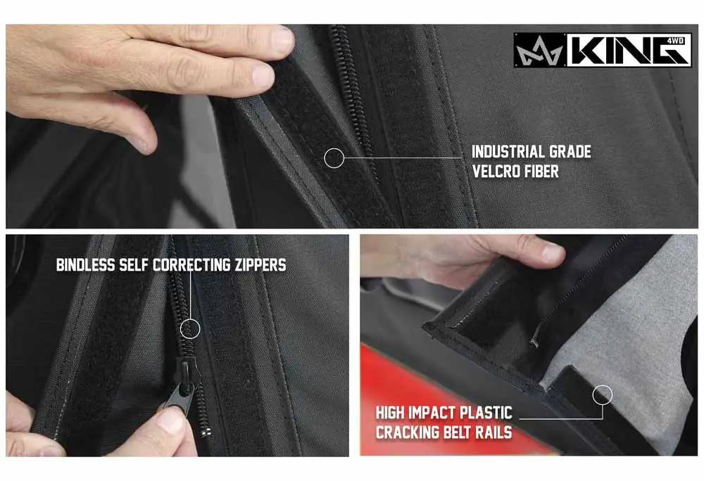 King 4WD Replacement Soft Top - Black Diamond - JK 4 Door 2007-2009 by King 4WD