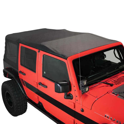 King 4WD Replacement Soft Top - Black Diamond - JK 4 Door 2007-2009 by King 4WD