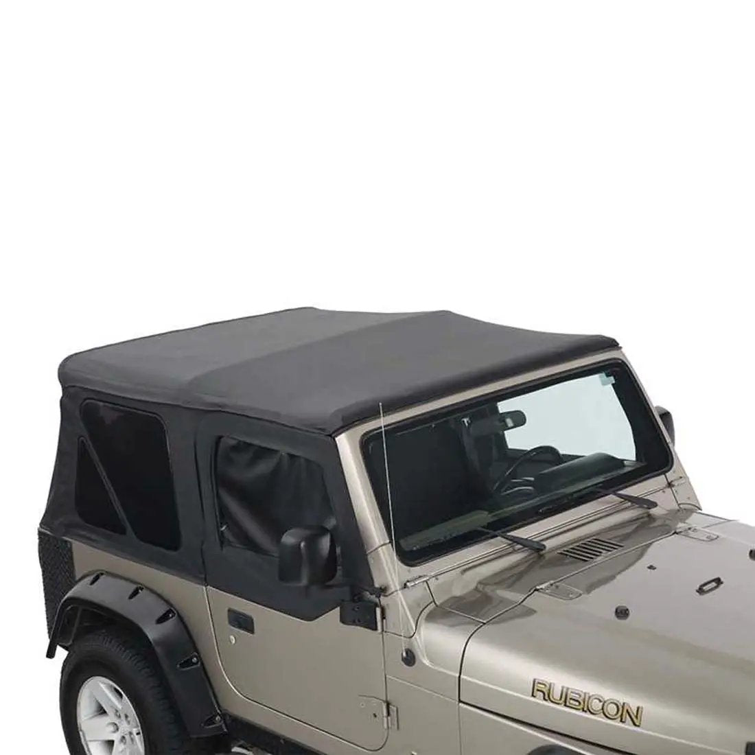 King 4WD Replacement Soft Top With Upper Doors - Black Diamond - TJ by King 4WD