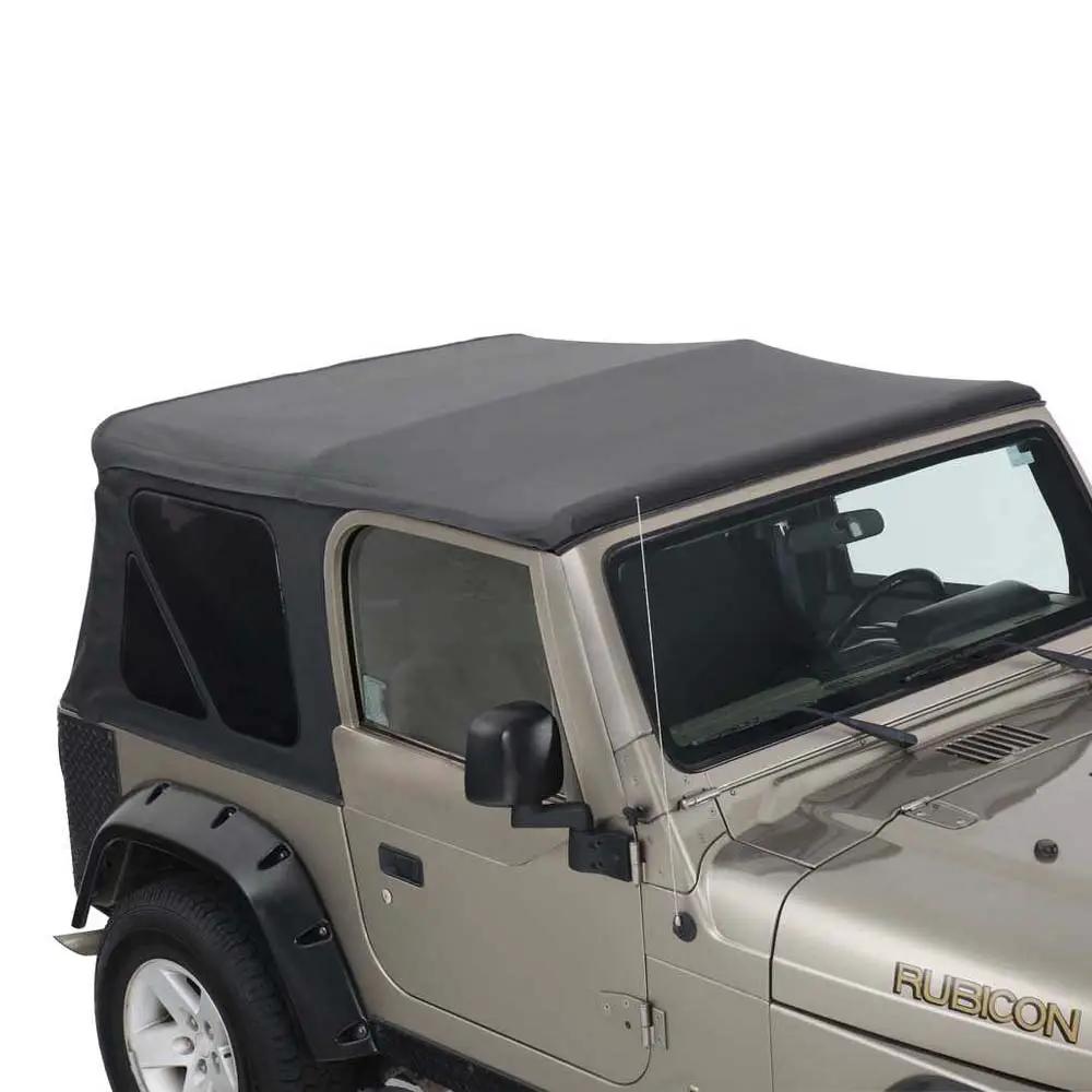 King 4WD Replacement Soft Top Without Upper Doors - Black Diamond - TJ by King 4WD