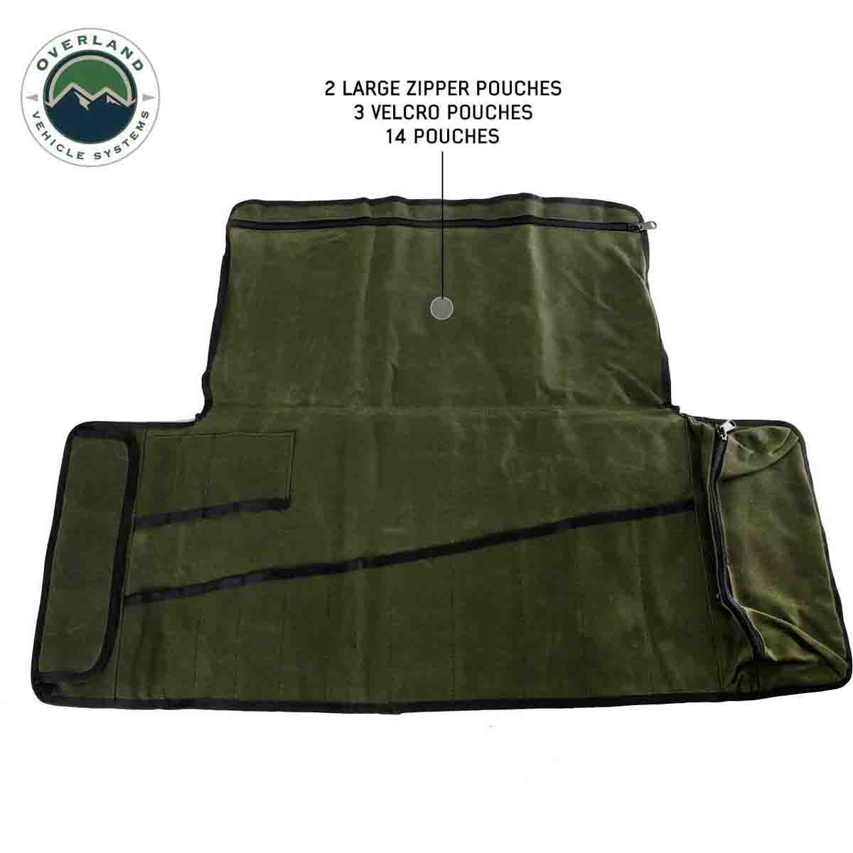 OVS Rolled Bag General Tools With Handle And Straps - #16 Waxed Canvas by OVS