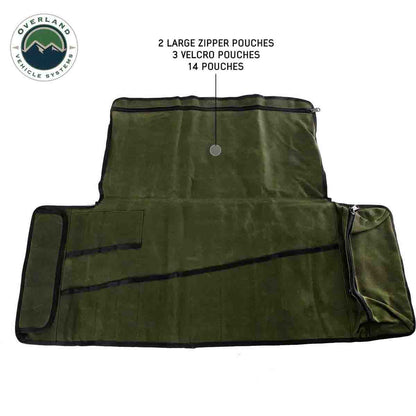OVS Rolled Bag General Tools With Handle And Straps - #16 Waxed Canvas by OVS