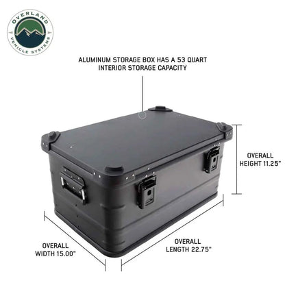 OVS Aluminum Storage Box 53QT - Black by OVS