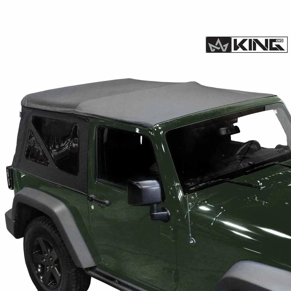 King 4WD Replacement Soft Top - Black Diamond - JK 2 Door 2007-2009 by King 4WD