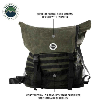 OVS Extra Large Trash Bag Tire Mount - #16 Waxed Canvas by OVS