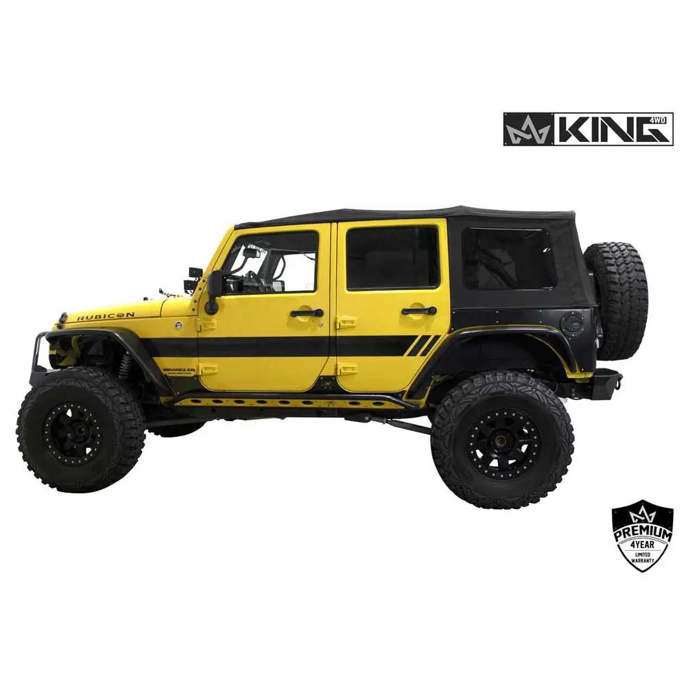 King 4WD Replacement Soft Top - Black Diamond - JK 4 Door by King 4WD