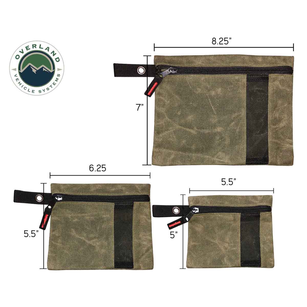 OVS Small Bags - 3 Individual #12 Waxed Canvas by OVS