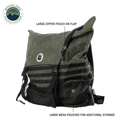 OVS Extra Large Trash Bag Tire Mount - #16 Waxed Canvas by OVS