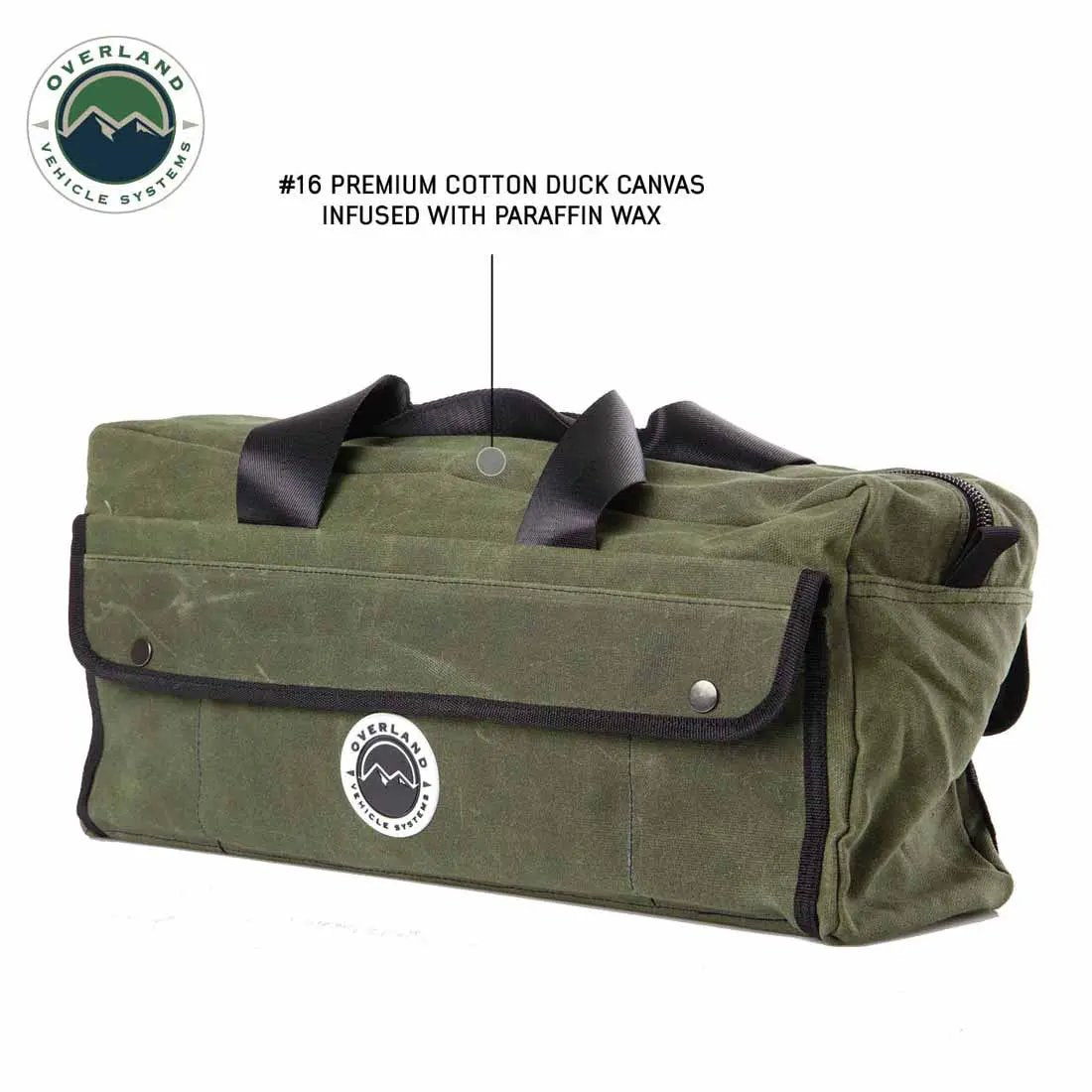 OVS Small Duffle Bag With Handle And Straps - #16 Waxed Canvas by OVS