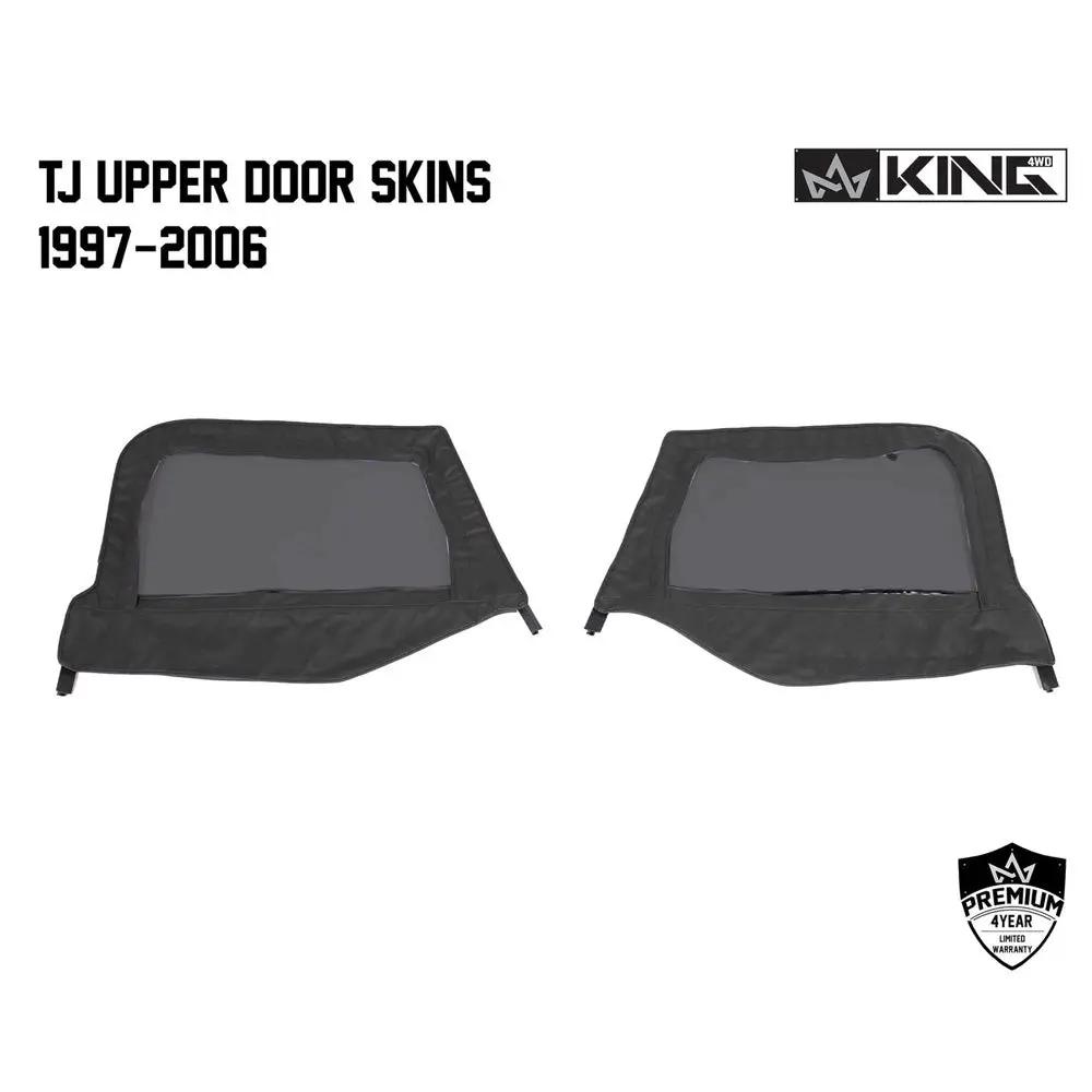 King 4WD Replacement Soft Upper Doors Tinted - Pair - TJ by King 4WD