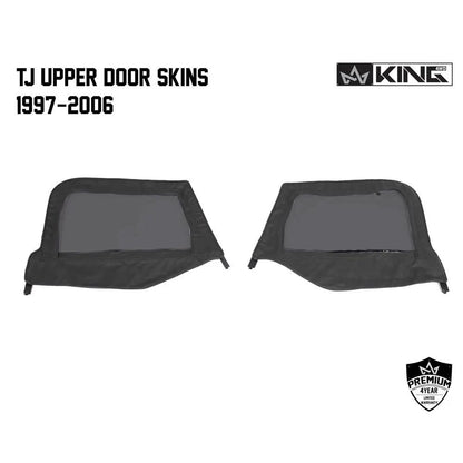 King 4WD Replacement Soft Upper Doors Tinted - Pair - TJ by King 4WD