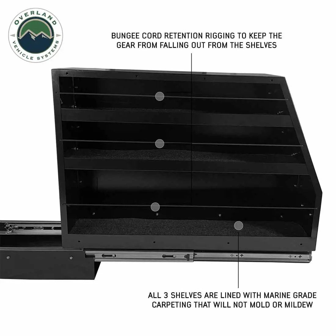 OVS Highline Slide Out Camping Storage System by OVS