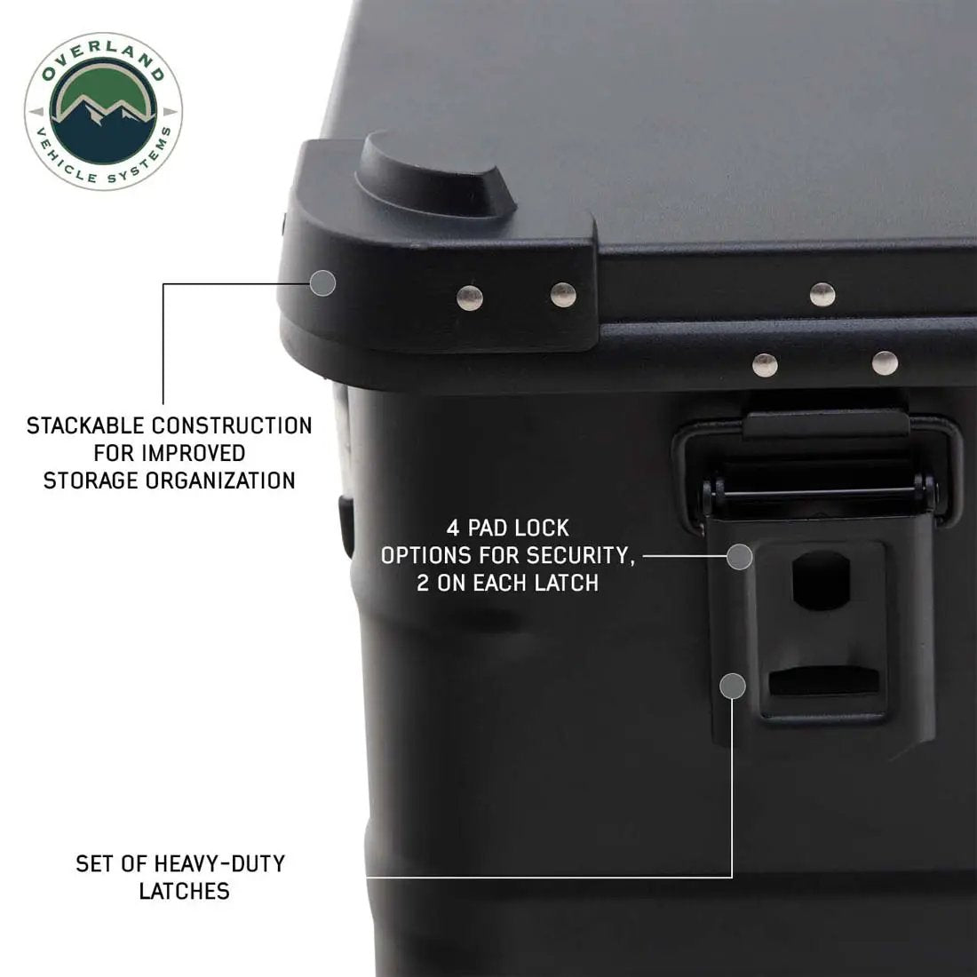 OVS Aluminum Storage Box 53QT - Black by OVS