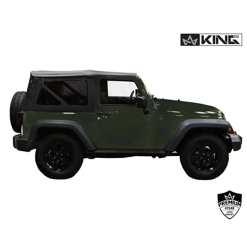 King 4WD Replacement Soft Top - Black Diamond - JK 2 Door 2007-2009 by King 4WD