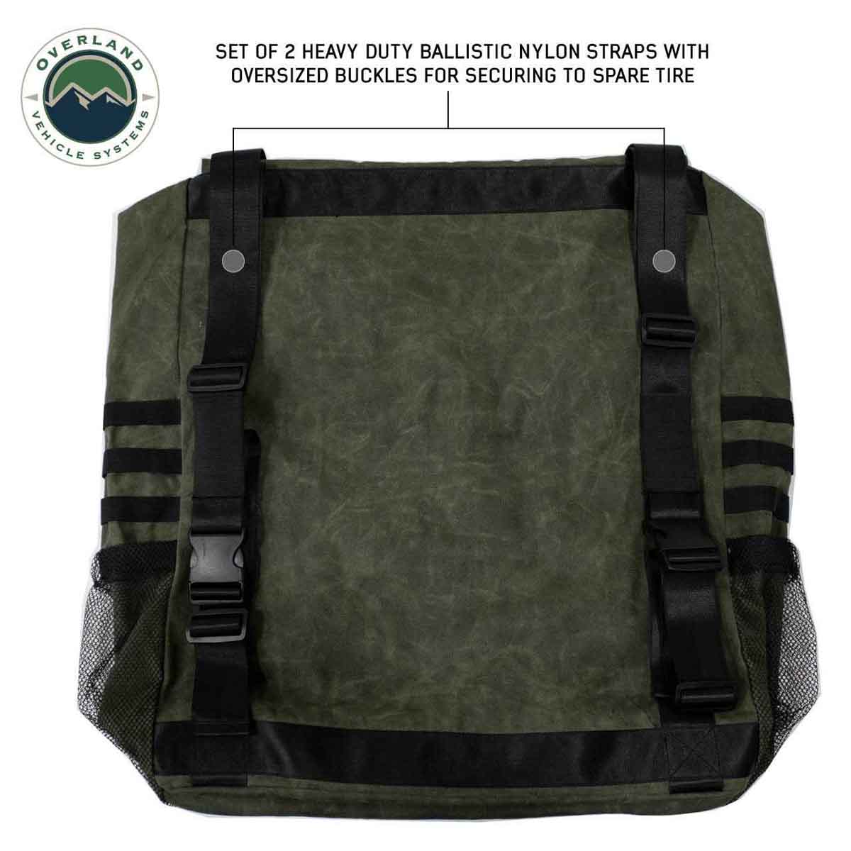 OVS Extra Large Trash Bag Tire Mount - #16 Waxed Canvas by OVS
