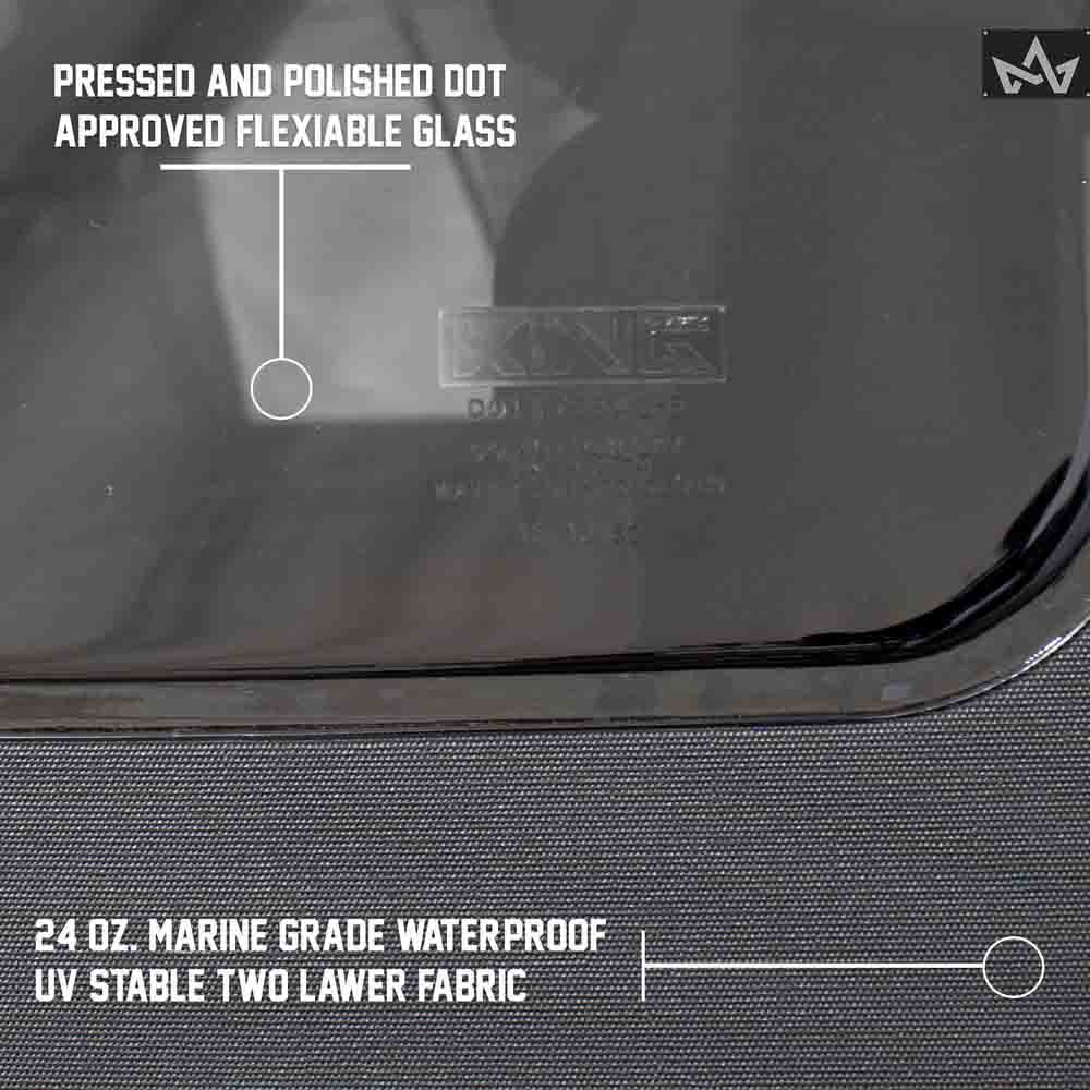 King 4WD Replacement Soft Top - Black Diamond - Samurai by King 4WD