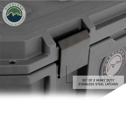 OVS D.B.S. - Dark Grey 53 QT Dry Box with Wheels, Drain, and Bottle Opener by OVS