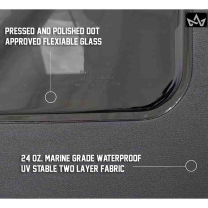 King 4WD Replacement Soft Top - Black Diamond - JK 4 Door by King 4WD
