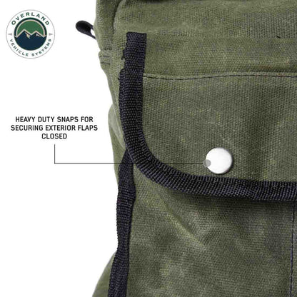 OVS Small Duffle Bag With Handle And Straps - #16 Waxed Canvas by OVS