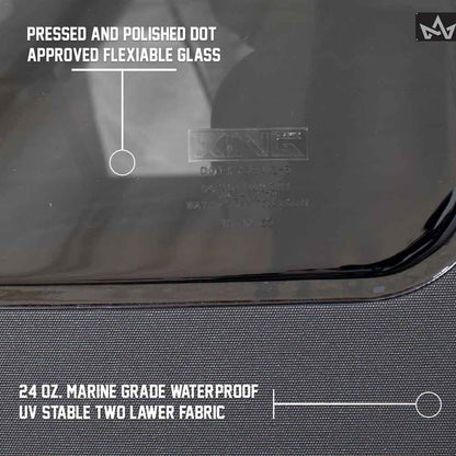 King 4WD Replacement Soft Top - Black Diamond - JK 2 Door 2007-2009 by King 4WD
