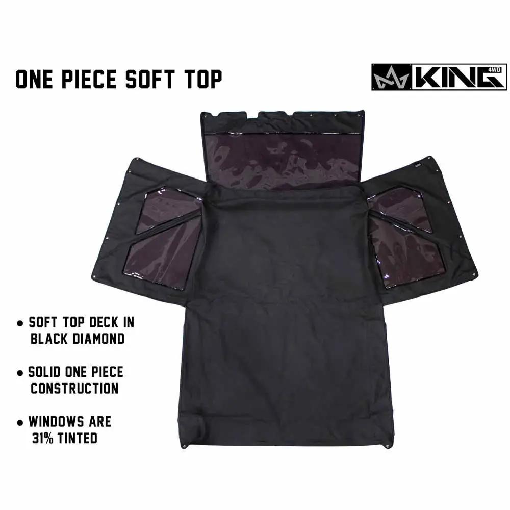 King 4WD Replacement Soft Top - Black Diamond - Samurai by King 4WD