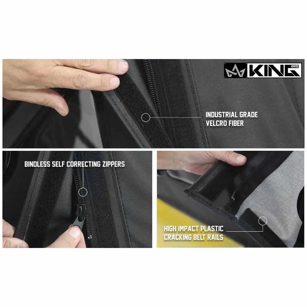 King 4WD Replacement Soft Top - Black Diamond - JK 4 Door by King 4WD