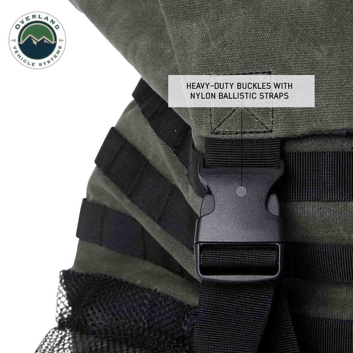 OVS Extra Large Trash Bag Tire Mount - #16 Waxed Canvas by OVS