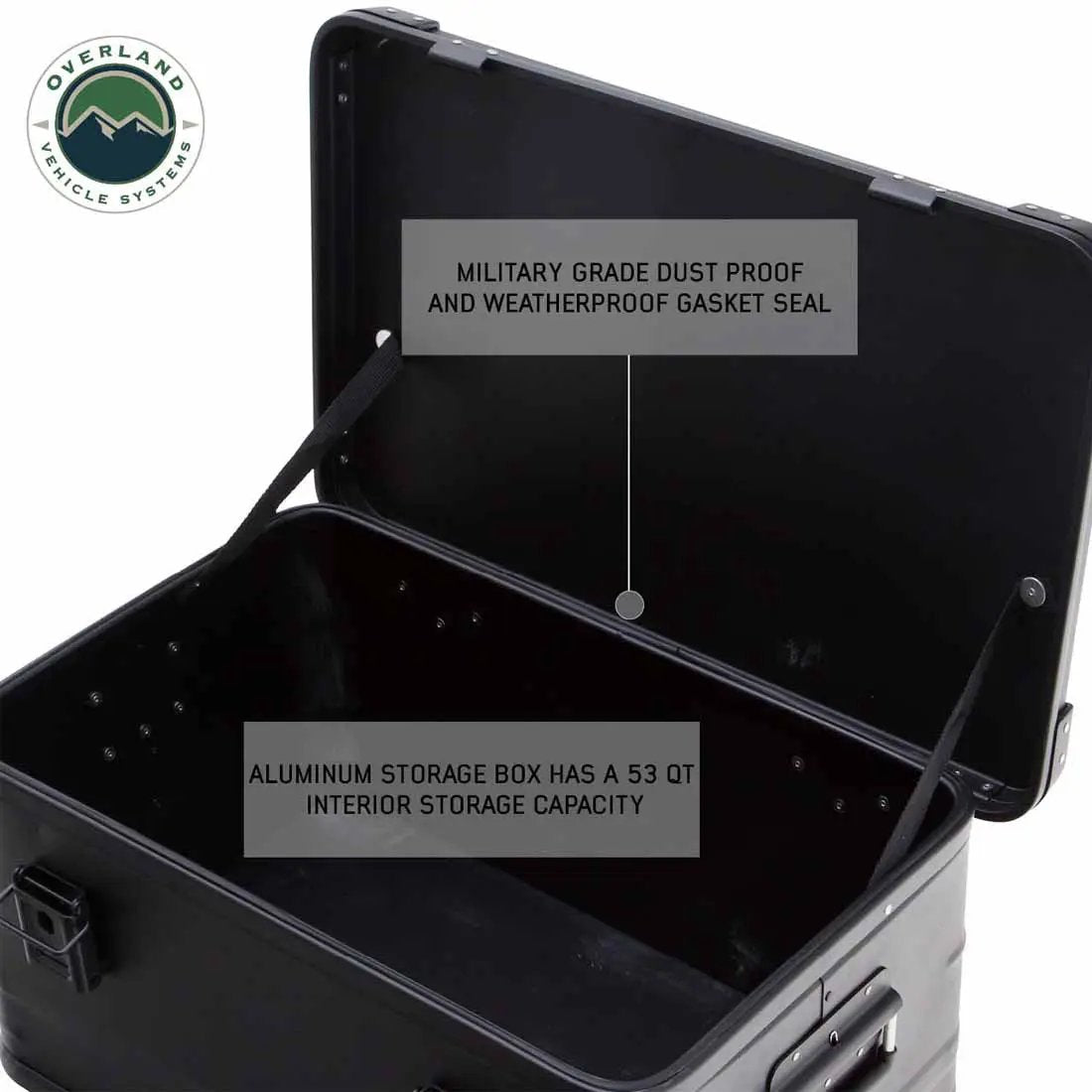 OVS Aluminum Storage Box 53QT - Black by OVS