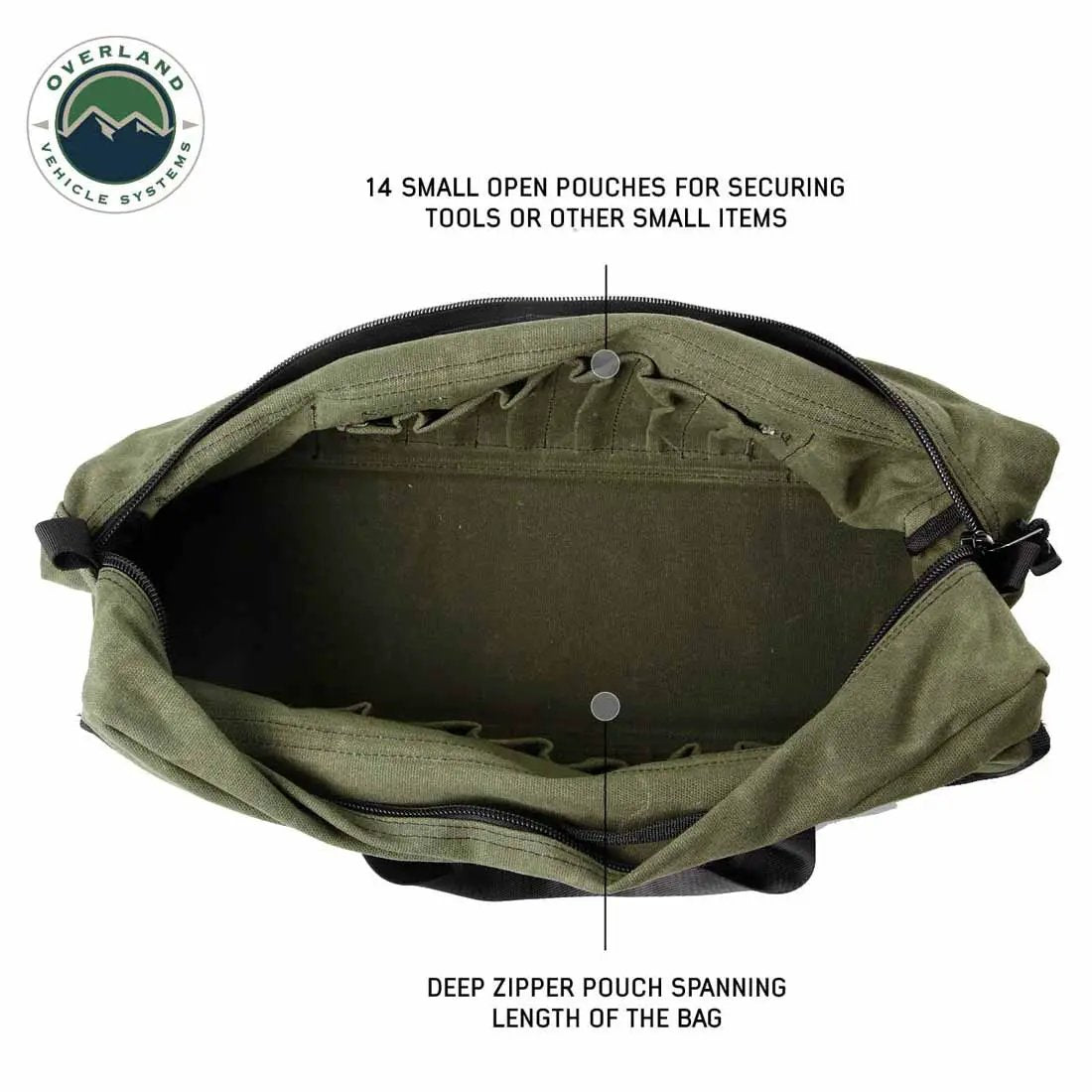 OVS Small Duffle Bag With Handle And Straps - #16 Waxed Canvas by OVS