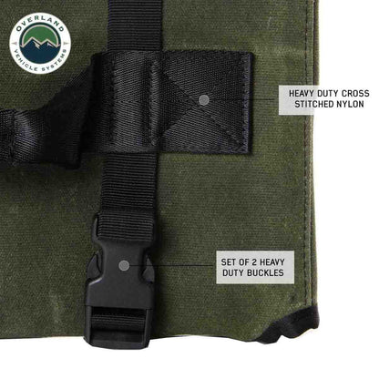 OVS Rolled Bag General Tools With Handle And Straps - #16 Waxed Canvas by OVS