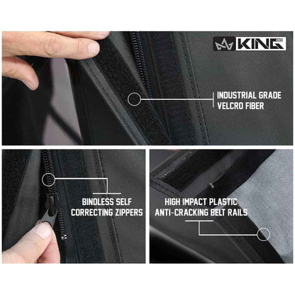 King 4WD Replacement Soft Top - Black Diamond - JK 2 Door 2007-2009 by King 4WD