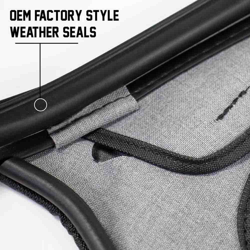 King 4WD Replacement Soft Upper Doors Tinted - Pair - TJ by King 4WD
