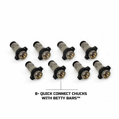 UDA 4 Tire Inflation System - Engine Mount With Box, Fittings, Hoses & Storage Bag - Black by UDA