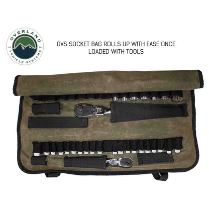 OVS Rolled Bag Socket With Handle And Straps - #16 Waxed Canvas by OVS