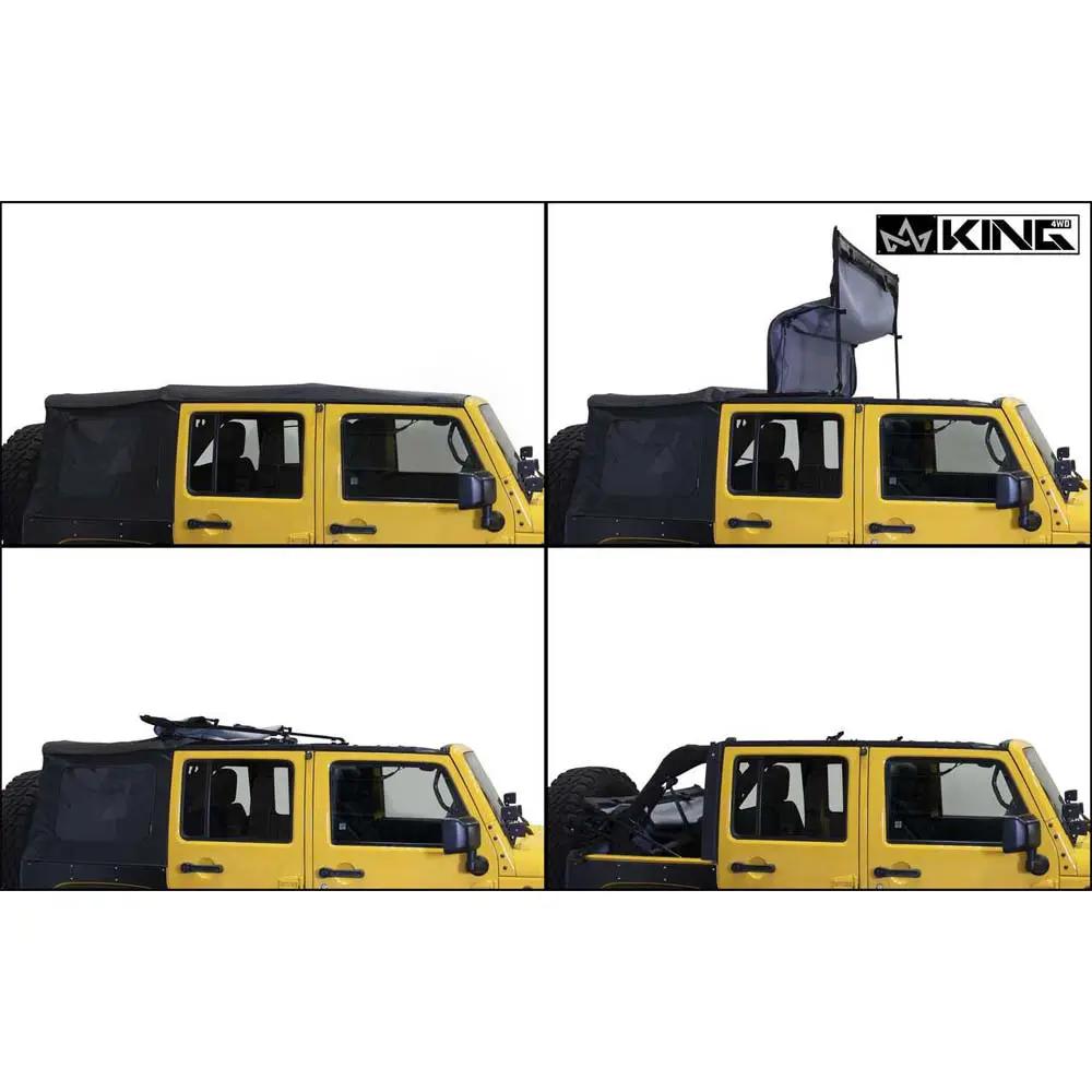 King 4WD Replacement Soft Top - Black Diamond - JK 4 Door by King 4WD