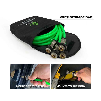 UDA 4 Tire Inflation System - Engine Mount With Box, Fittings, Hoses & Storage Bag - Black by UDA