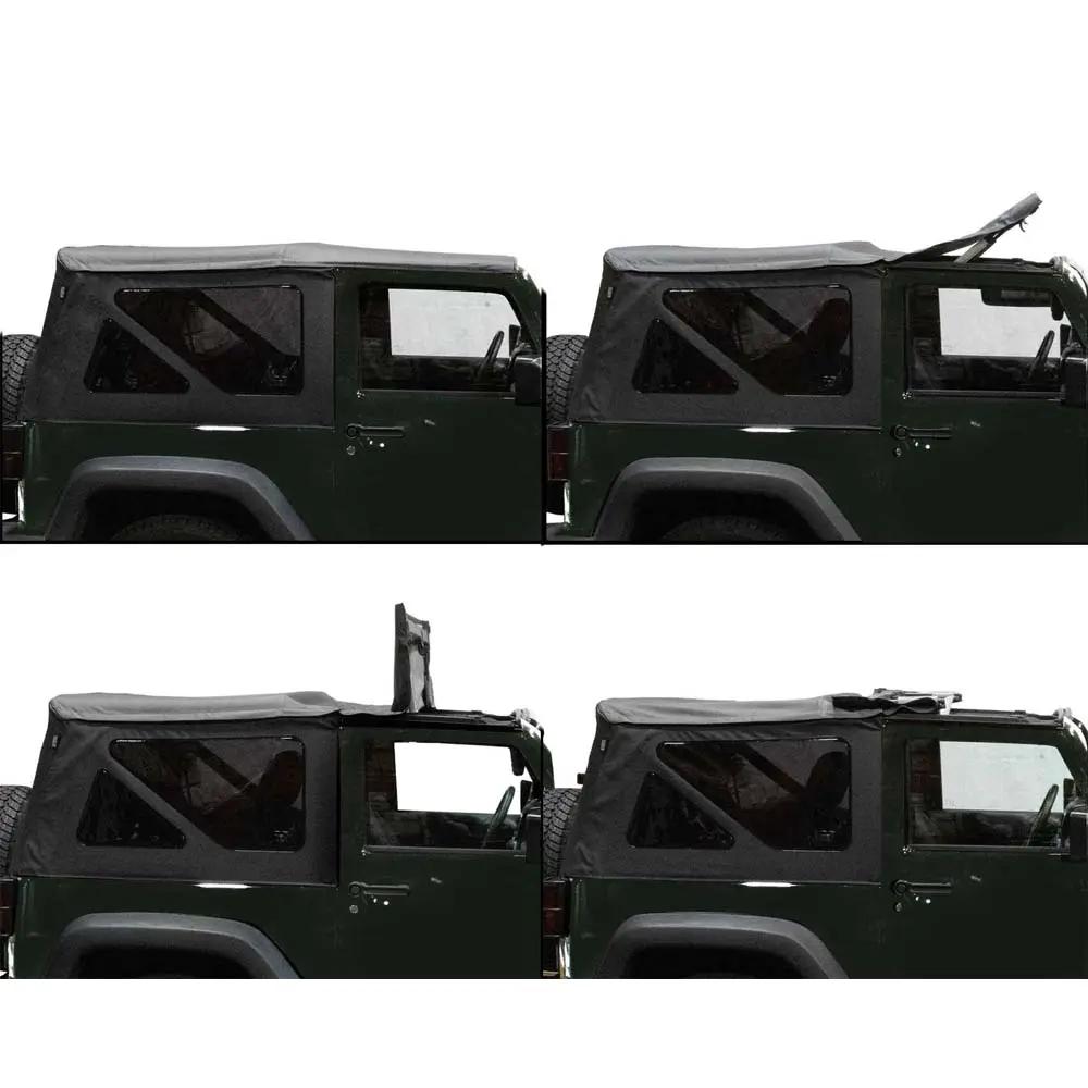 King 4WD Replacement Soft Top - Black Diamond - JK 2 Door 2007-2009 by King 4WD