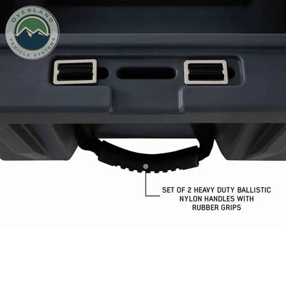 OVS D.B.S. - Dark Grey 53 QT Dry Box with Wheels, Drain, and Bottle Opener by OVS