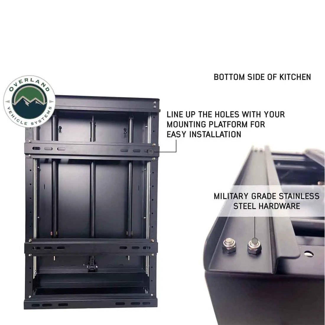OVS Cargo Box Kitchen With Slide Out Sink, Cooking Shelve and Slide Out Work Station by OVS