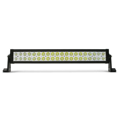 DV8 Offroad 20 in. Dual Row LED Light Bar; Chrome Face by DV8 Offroad