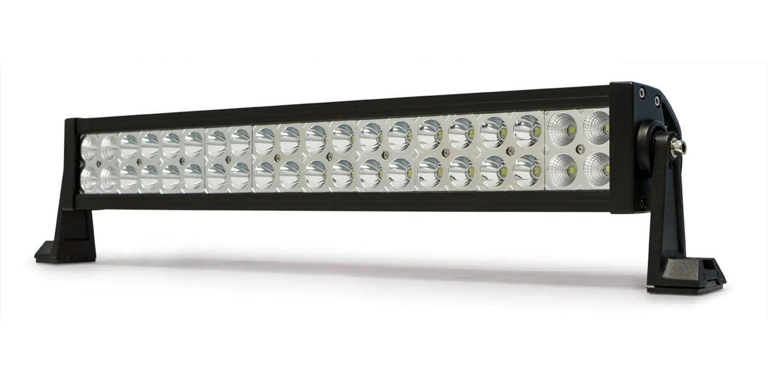DV8 Offroad 20 in. Dual Row LED Light Bar; Chrome Face by DV8 Offroad