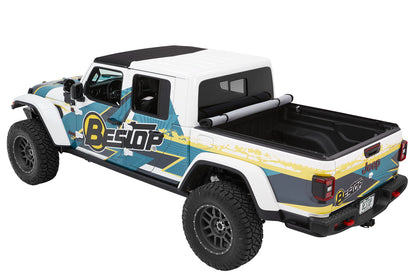 Bestop EZ-Roll Soft Tonneau - '20-26 Gladiator; For 5 ft. bed (Premium Black Twill)
